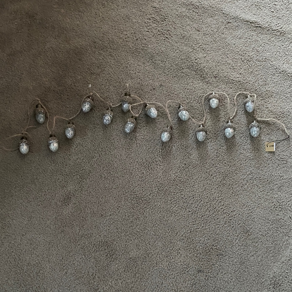 Rustic String Lights with Silver Accents